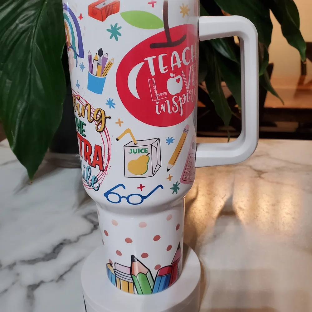 Teacher Quotes 40oz Traveler Tumbler 💜sale